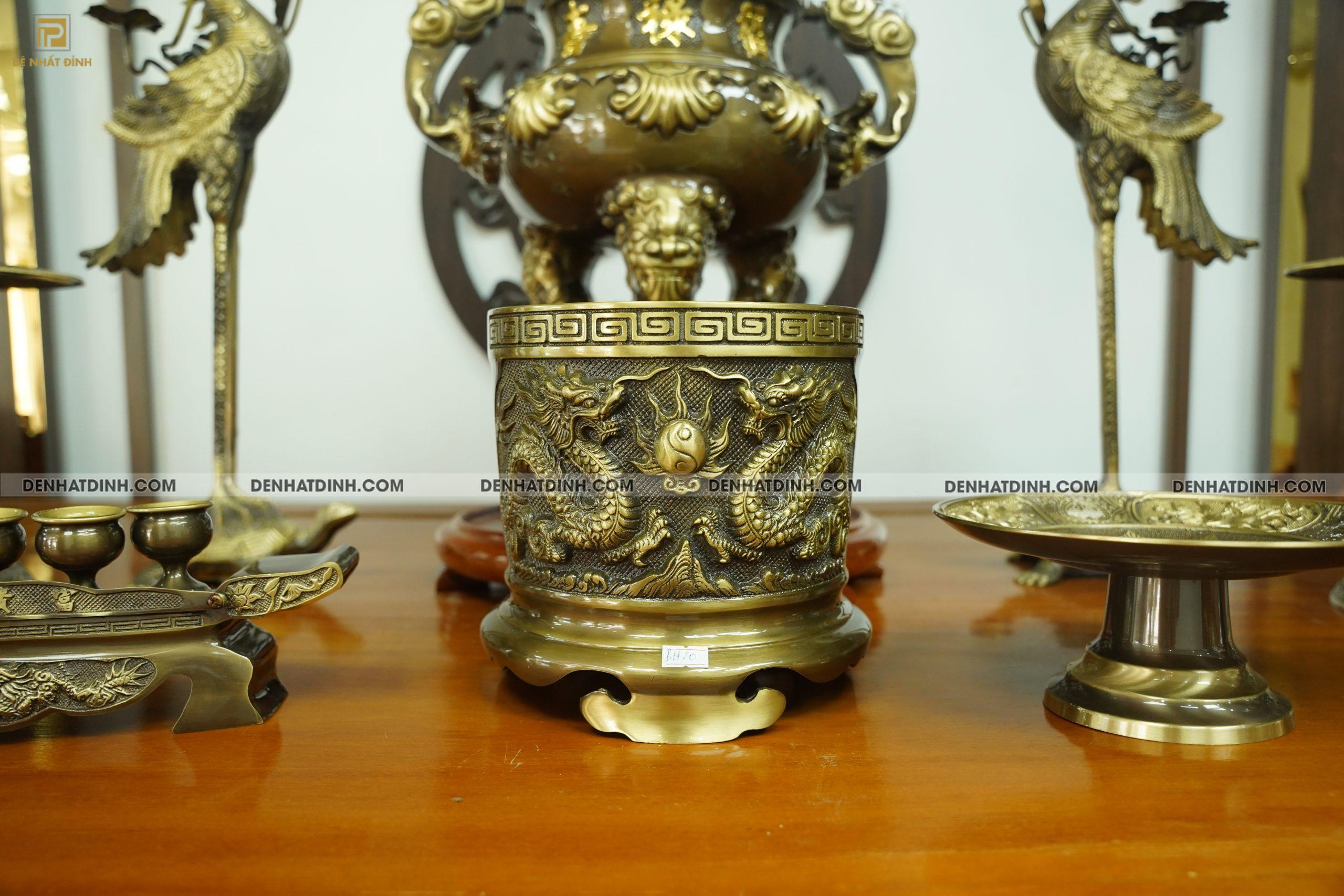 Bộ đỉnh đồng hoa sòi 65 CN đầy đủ 11 món - Ảnh 3