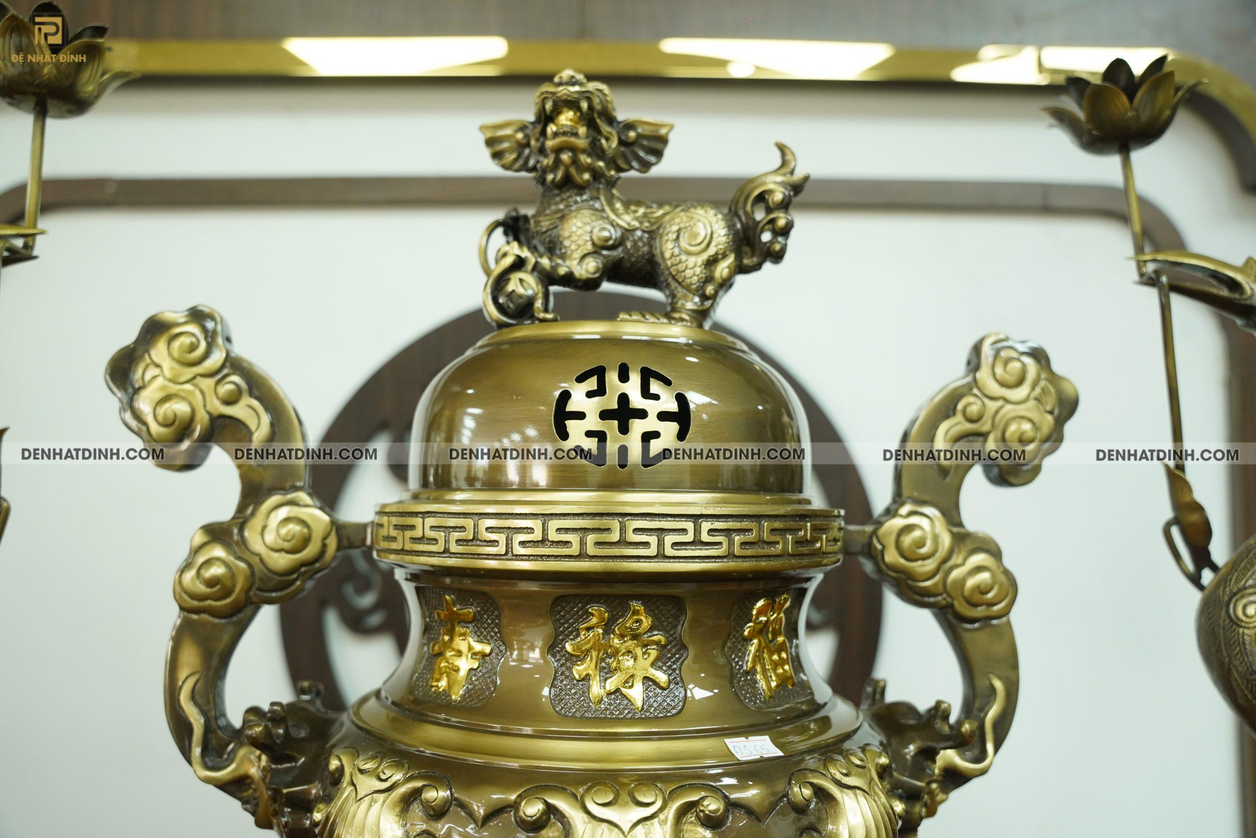 Bộ đỉnh đồng hoa sòi 65 CN đầy đủ 12 món - Ảnh 8