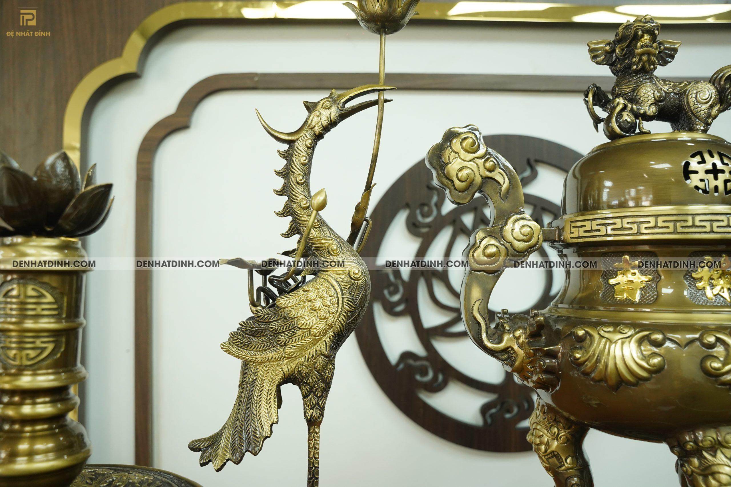 Bộ đỉnh đồng hoa sòi 65 CN đầy đủ 12 món - Ảnh 9