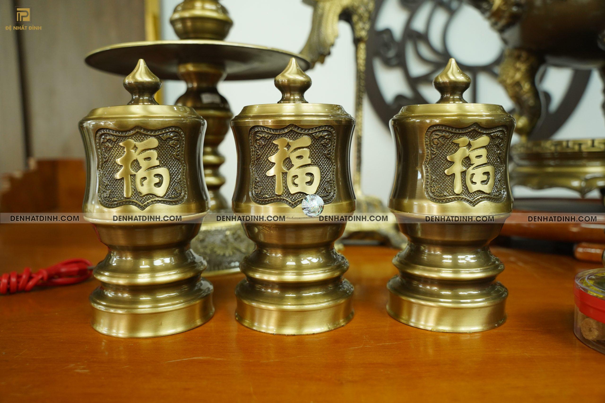 Bộ đỉnh đồng hoa sòi 65 CN đầy đủ 12 món - Ảnh 2