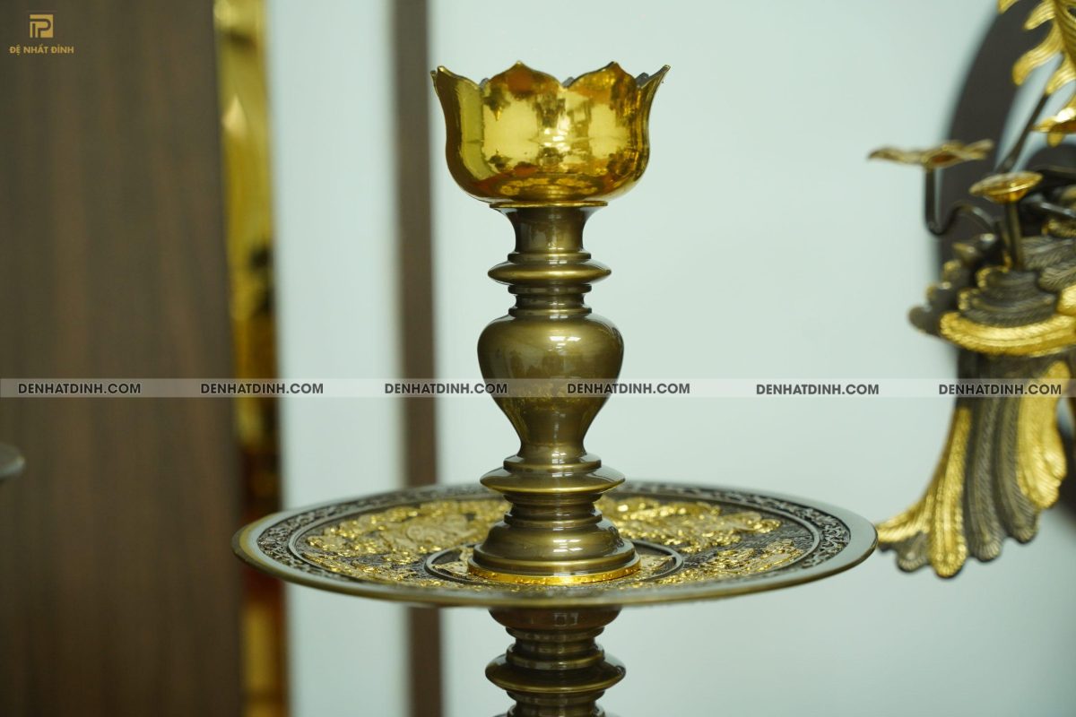 Bộ đỉnh đồng Ngũ Phúc Lâm Môn 65 đầy đủ 13 món dát vàng điểm - Ảnh 9