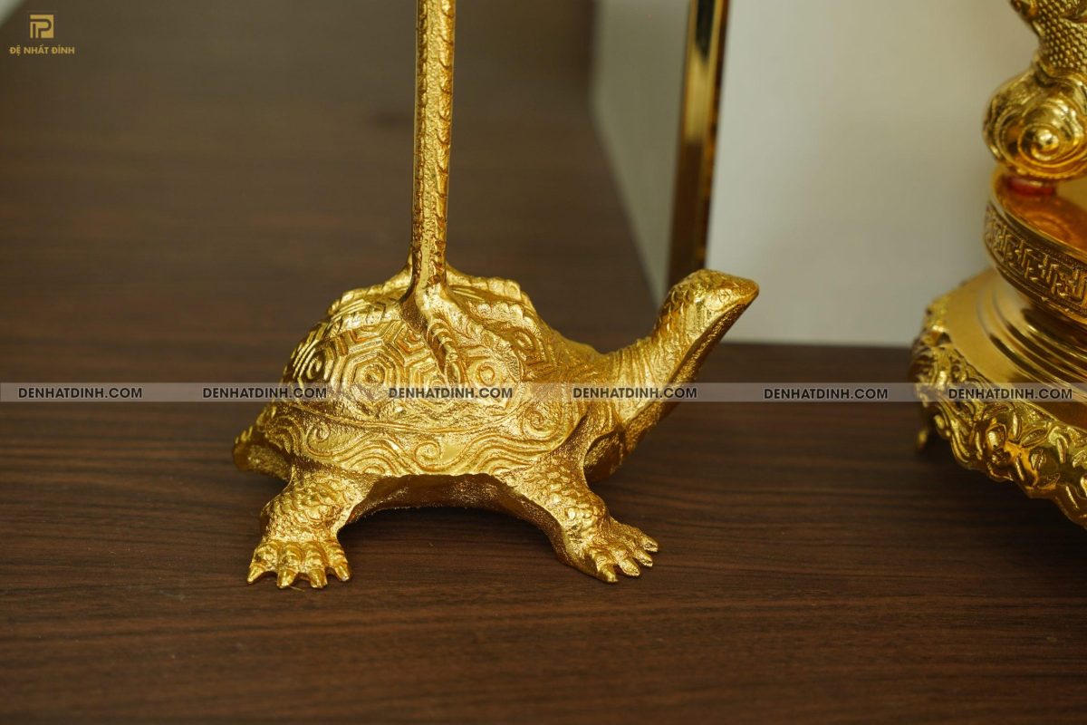 Bộ đỉnh đồng tam sự hạc Ngũ Phúc Lâm Môn 65 dát vàng toàn bộ - Ảnh 2