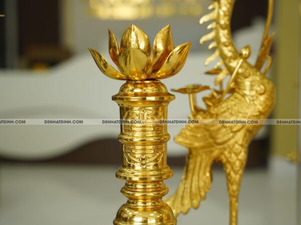 Alternative view of Bộ ngũ sự song long 65 mẫu 5 chữ Hán  dát vàng toàn bộ