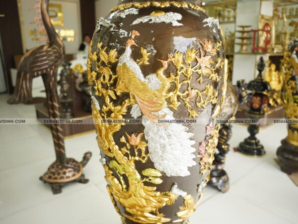 Lục bình 2m dát vàng bạc