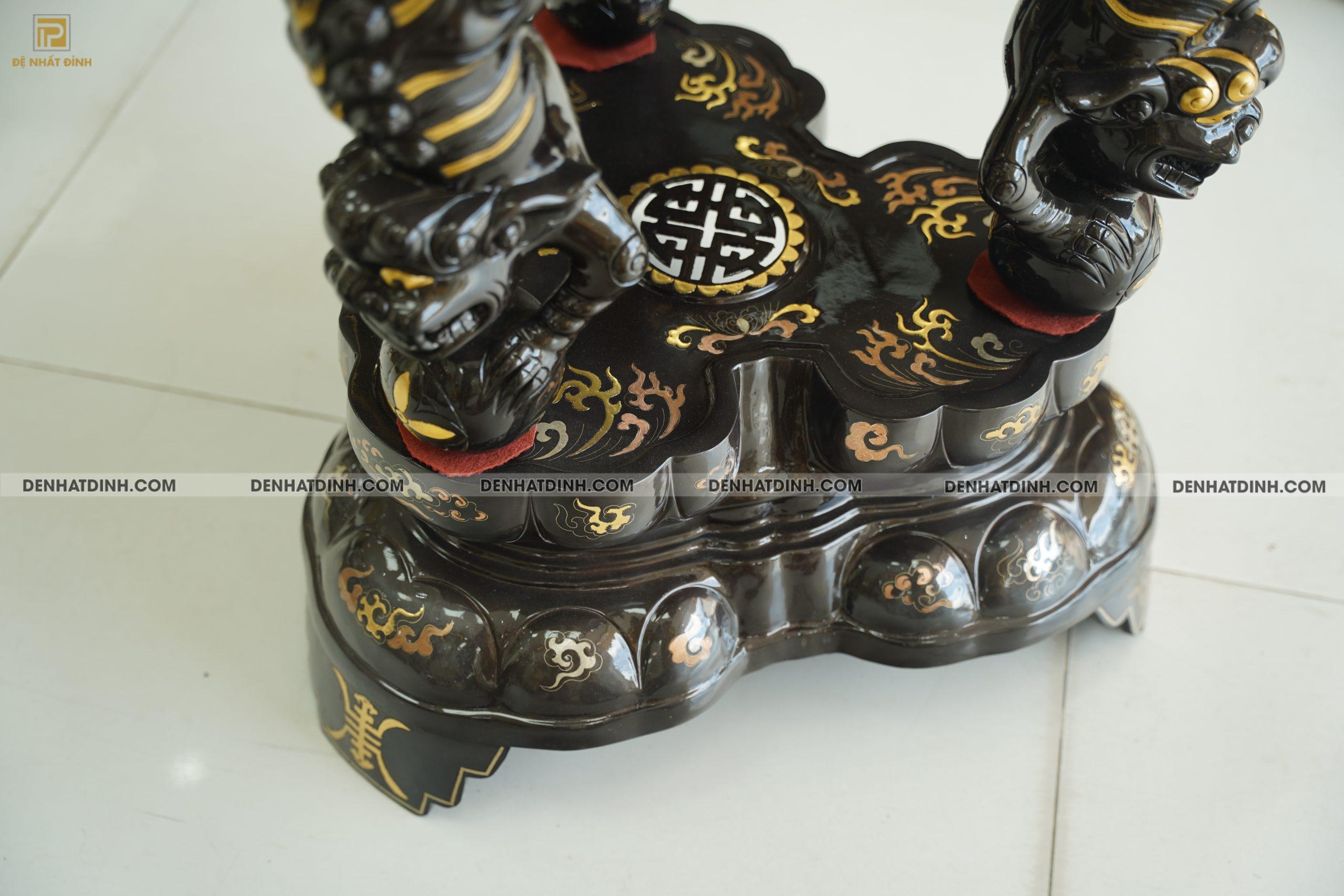 Thất lân đồng đỏ 1m2 khảm tam khí - Ảnh 9