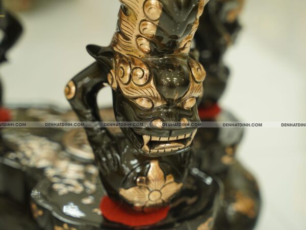 Alternative view of Thất lân đồng đỏ cao 90cm độc bản