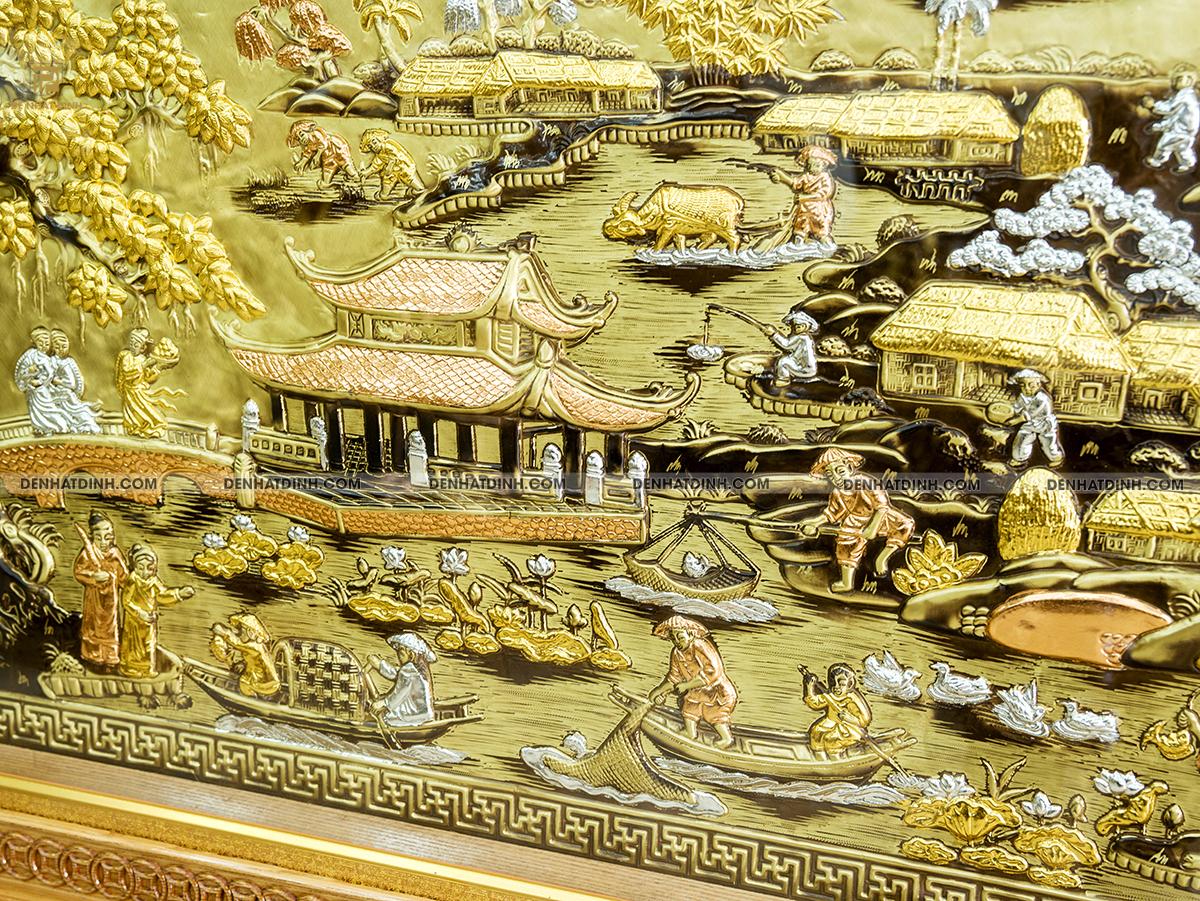 Tranh Cội nguồn quê hương bằng đồng khung bản rộng - Ảnh 4