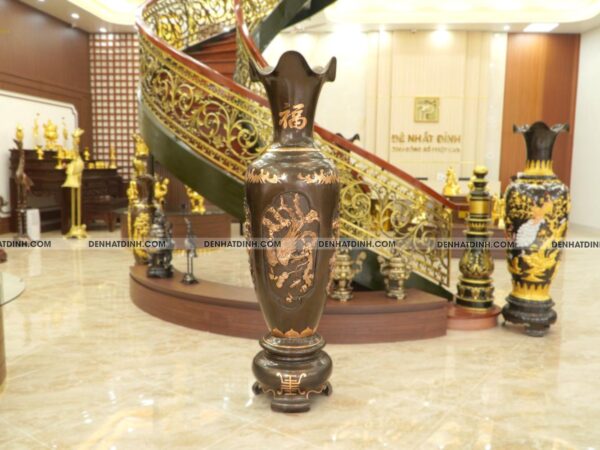 Lục bình đúc tứ linh Long Ly Quy Phụng cao 2m