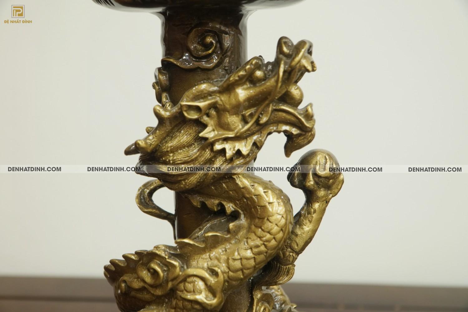Nến rồng bằng đồng tinh xảo 39cm - Ảnh 11
