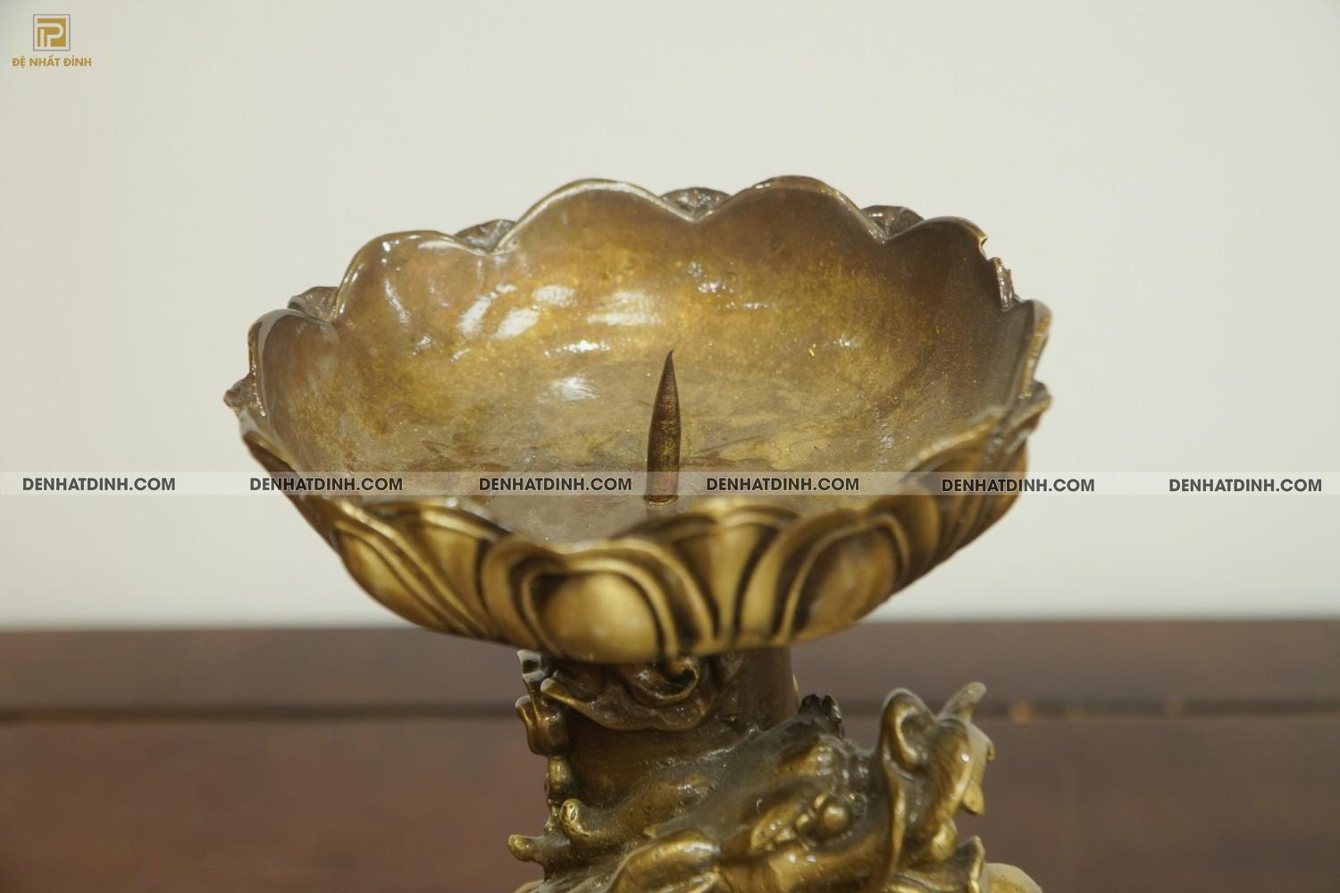 Nến rồng bằng đồng tinh xảo 39cm - Ảnh 10