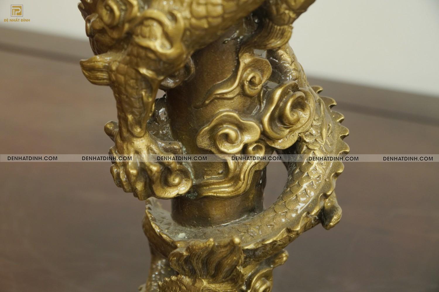 Nến rồng bằng đồng tinh xảo 39cm - Ảnh 9