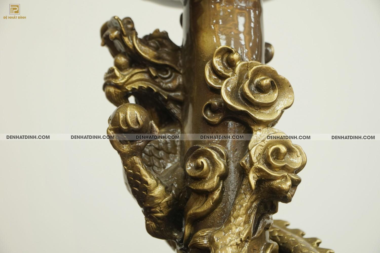 Nến rồng bằng đồng tinh xảo 39cm - Ảnh 5