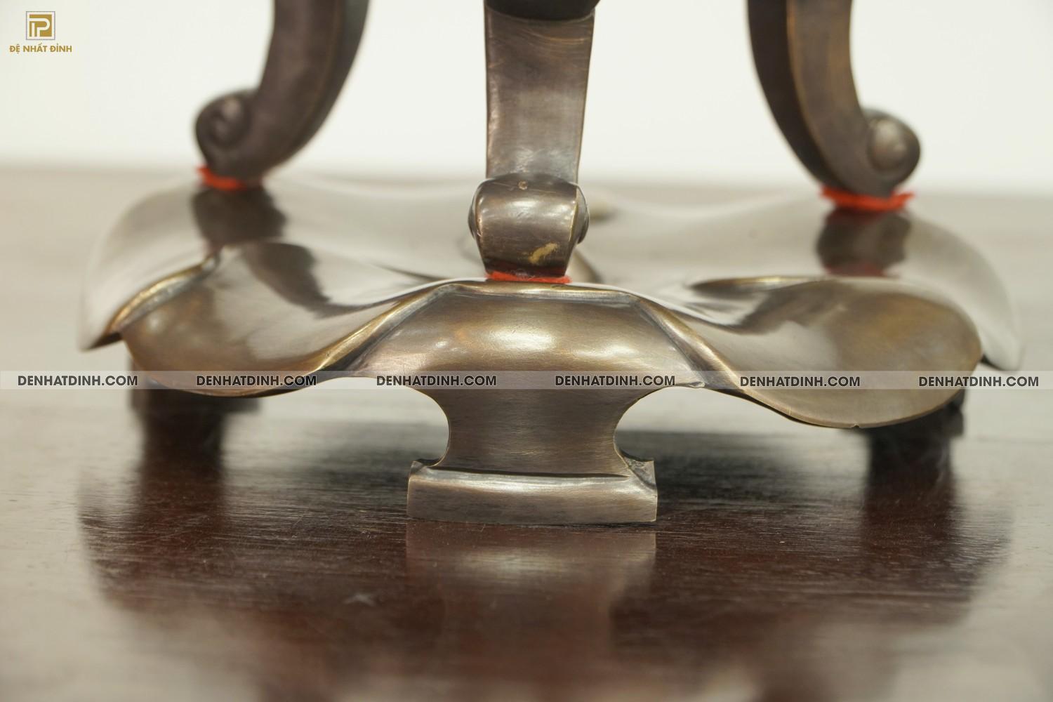 Lư đốt trầm bằng đồng hun cổ đen bóng 44cm - Ảnh 10