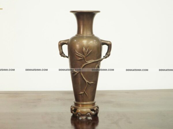 Lọ trúc hun nâu bằng đồng 50cm