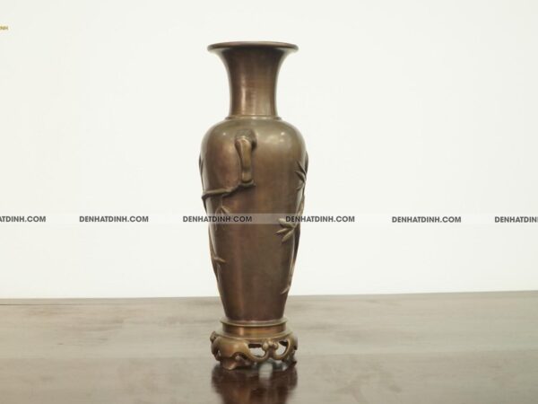 Alternative view of Lọ trúc hun nâu bằng đồng 50cm