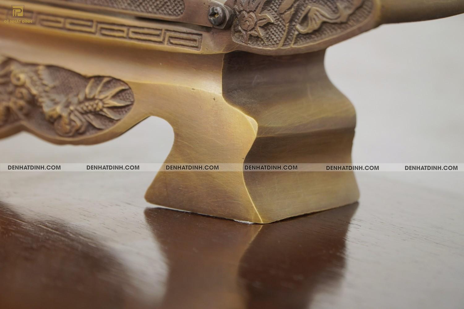 Khay chén 5 bằng đồng hun nâu cổ - Ảnh 10