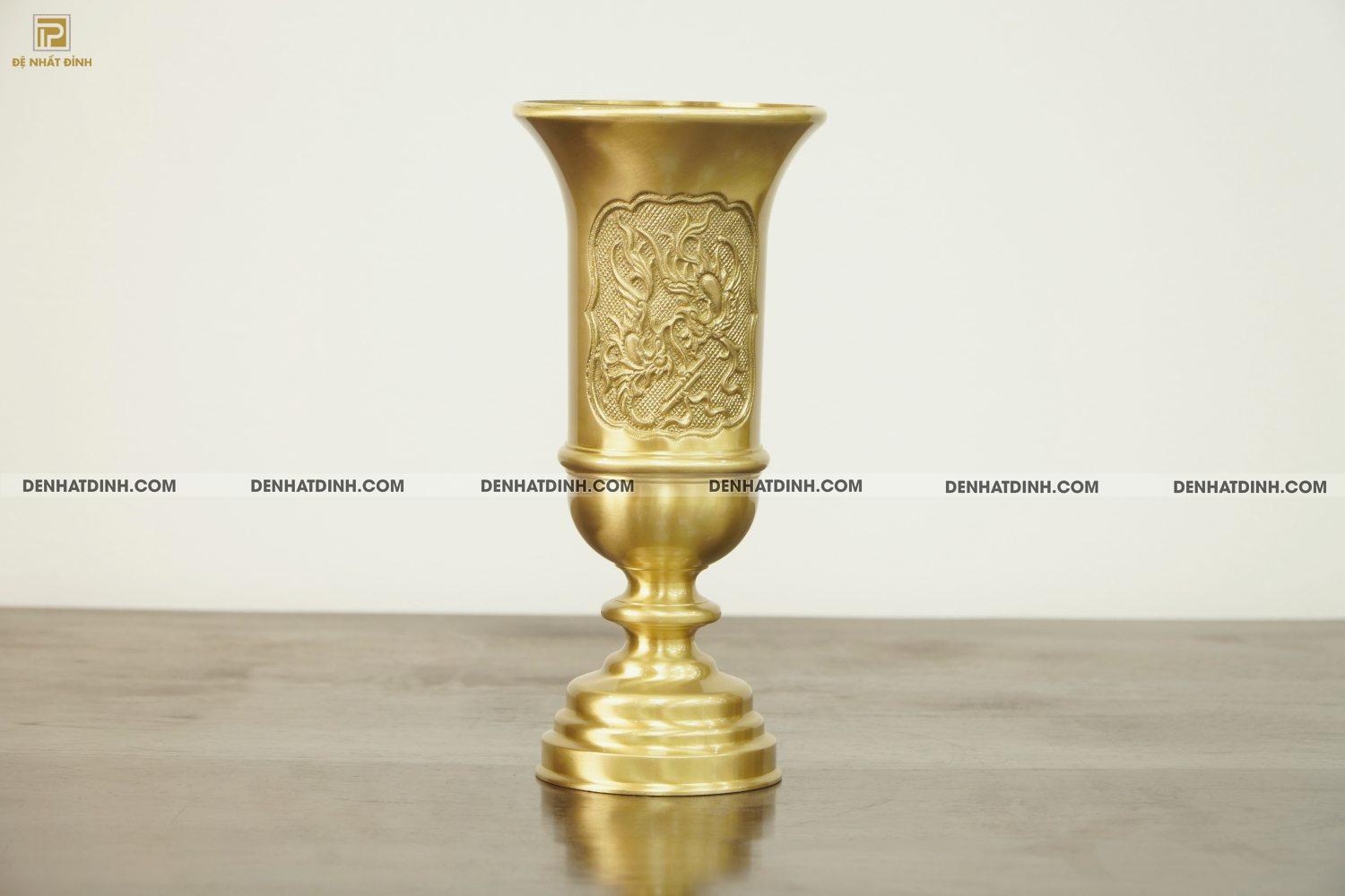 Ống đựng hương cao 30 bằng đồng Catut ( Mẫu mới)