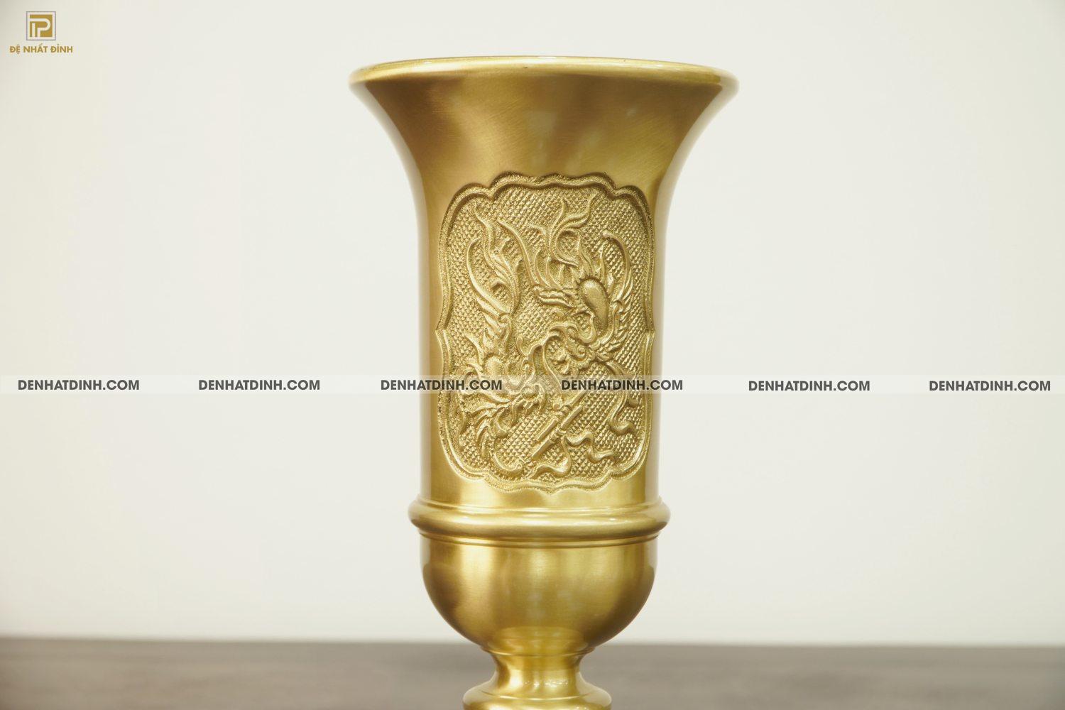 Ống đựng hương cao 30 bằng đồng Catut ( Mẫu mới) - Ảnh 3