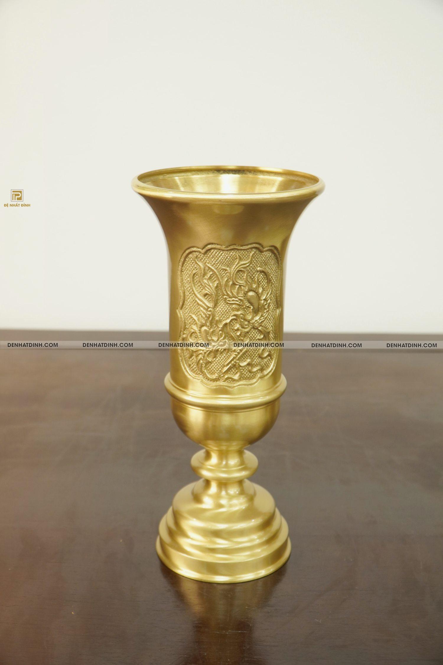 Ống đựng hương cao 30 bằng đồng Catut ( Mẫu mới) - Ảnh 4