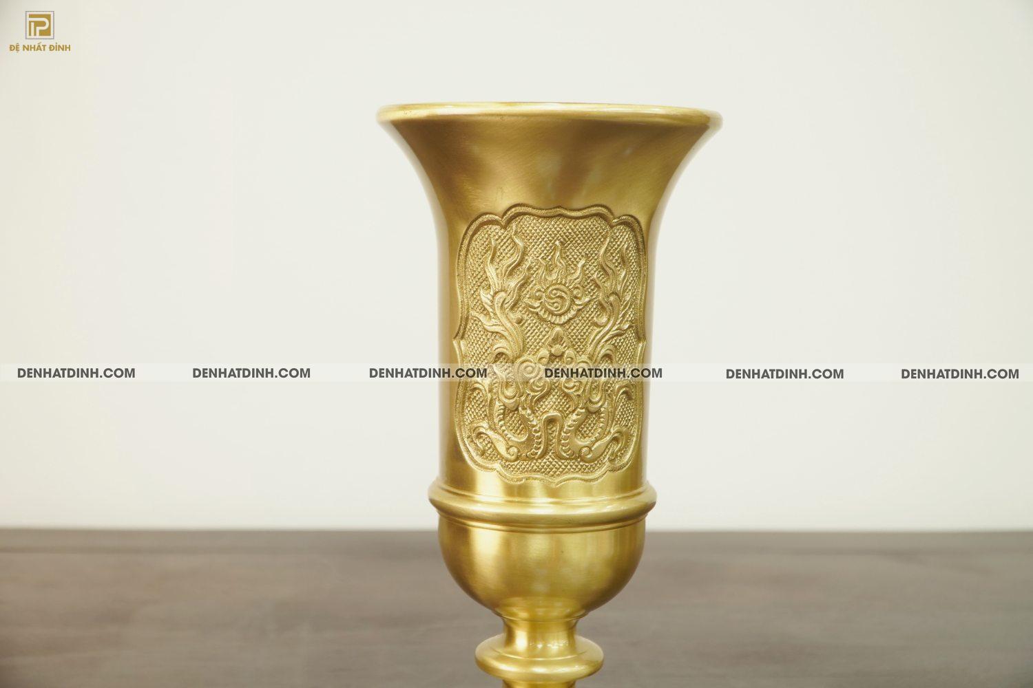 Ống đựng hương cao 30 bằng đồng Catut ( Mẫu mới) - Ảnh 5