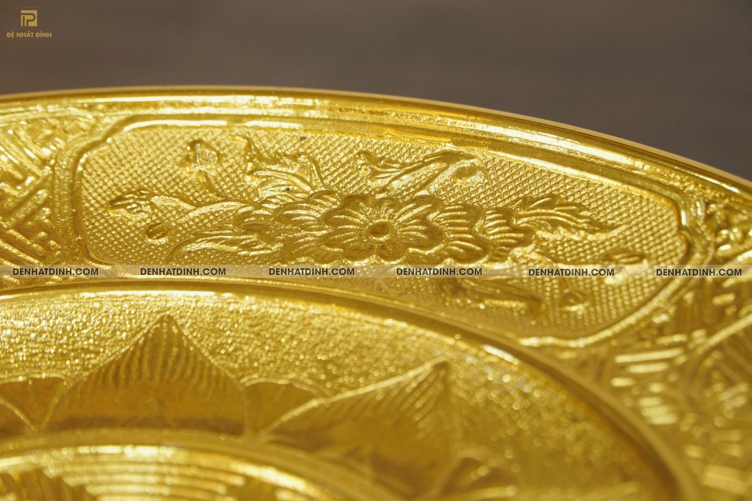 Mâm bồng 35 bằng đồng dát vàng 24K - Ảnh 6