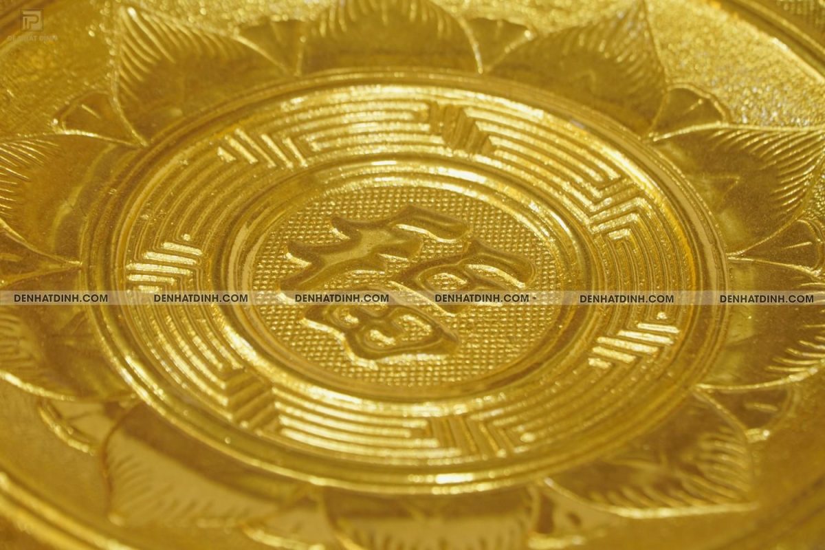 Mâm bồng 35 bằng đồng dát vàng 24K - Ảnh 7