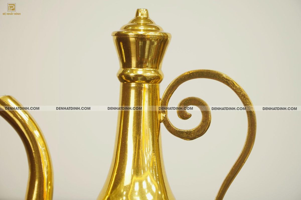 Ấm thờ bằng đồng dát vàng 24K - Ảnh 4