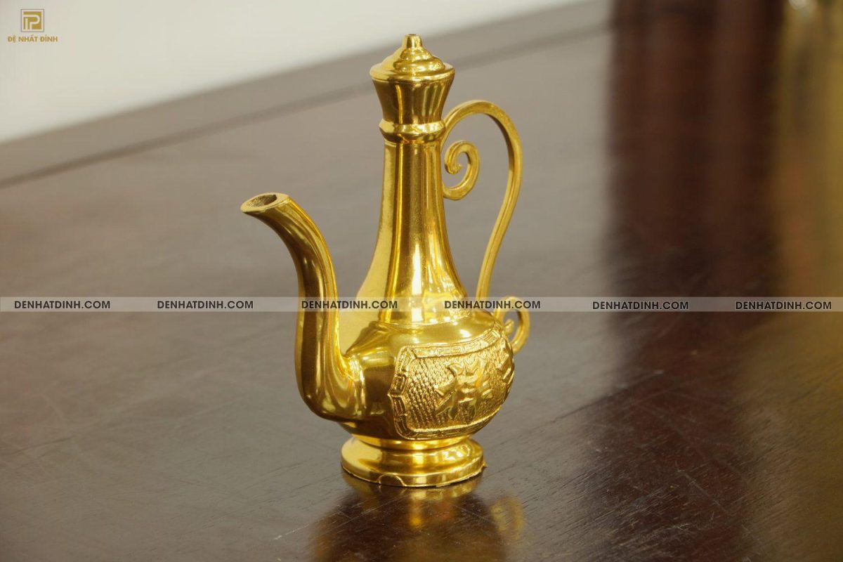 Ấm thờ bằng đồng dát vàng 24K - Ảnh 6