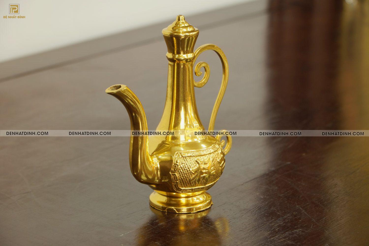 Ấm thờ bằng đồng dát vàng 24K - Ảnh 6