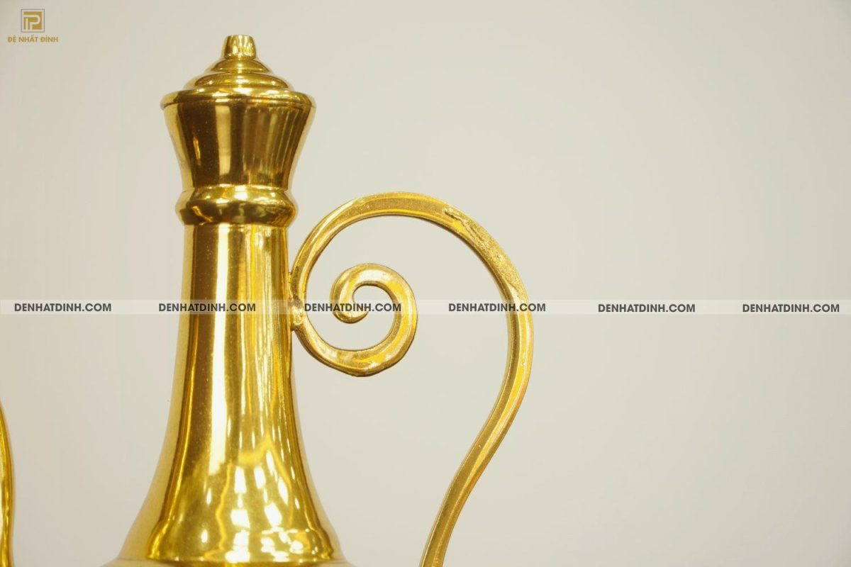 Ấm thờ bằng đồng dát vàng 24K - Ảnh 3