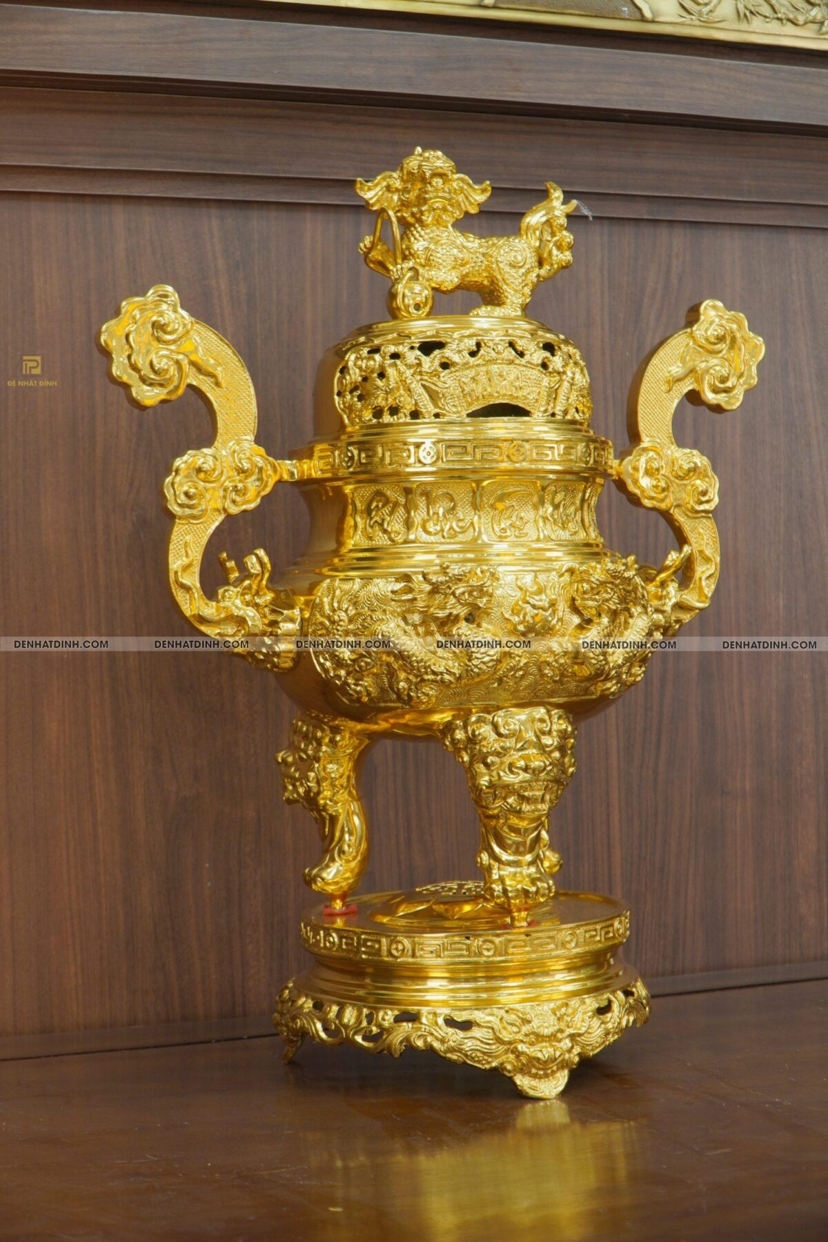 Đỉnh đồng Cuốn Thư 65 dát vàng 24K - Ảnh 3