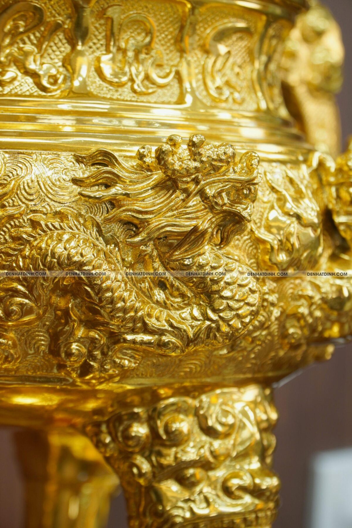 Đỉnh đồng Cuốn Thư 65 dát vàng 24K - Ảnh 8