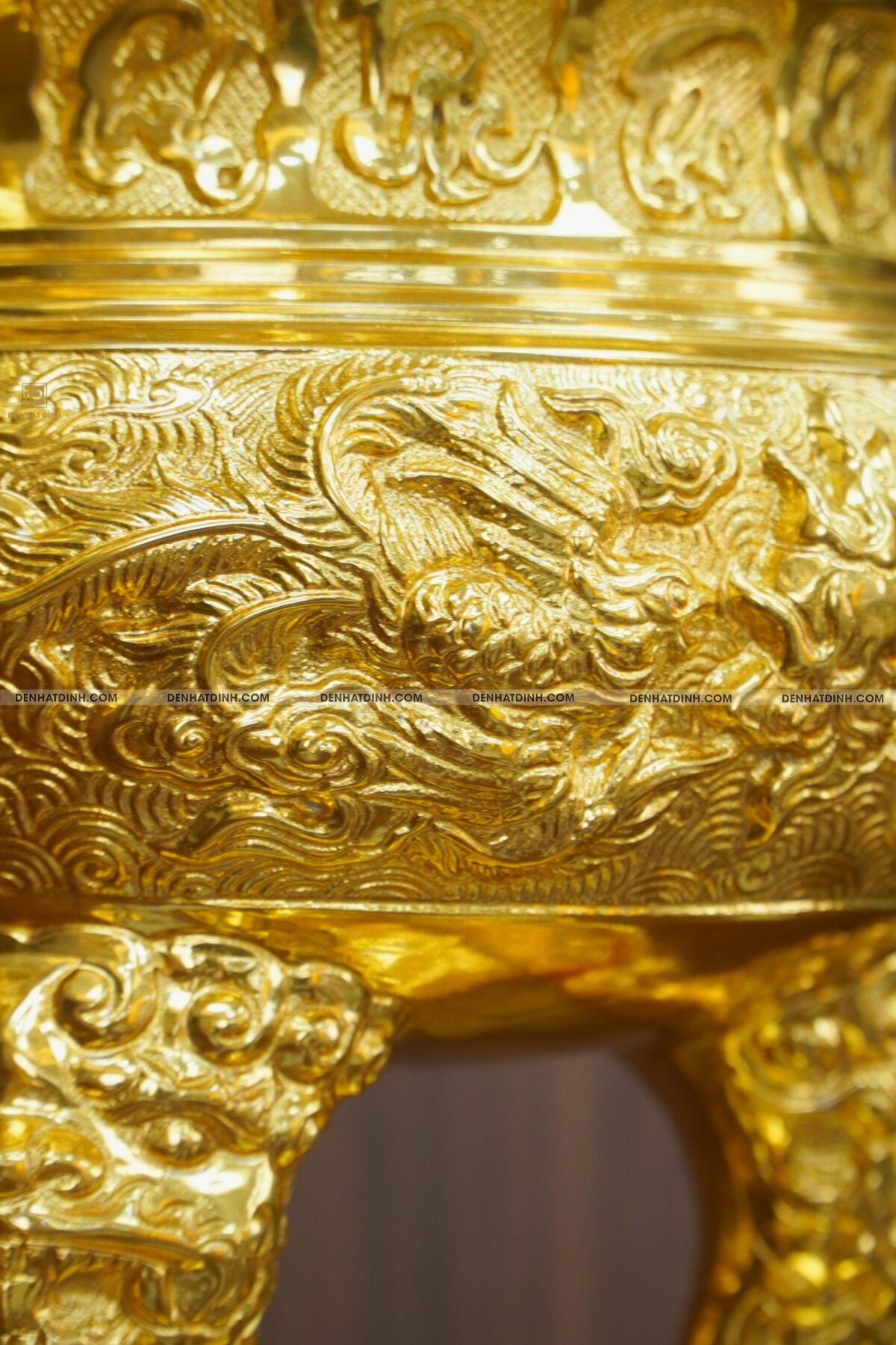 Đỉnh đồng Cuốn Thư 65 dát vàng 24K - Ảnh 6