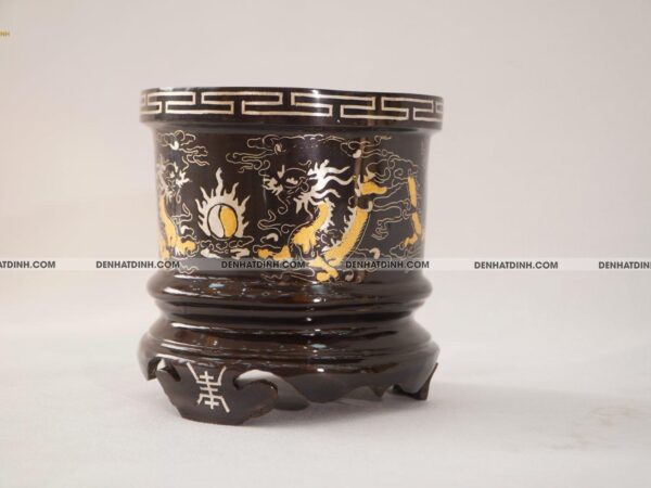 Alternative view of Bát hương 14 bằng đồng khảm tam khí