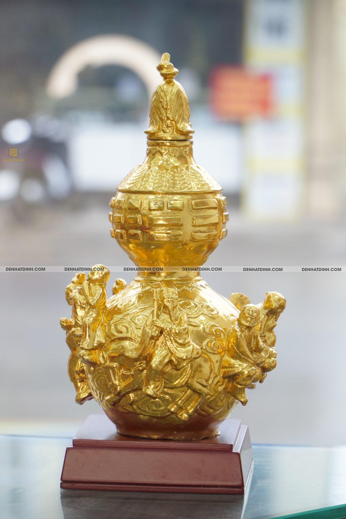 Hồ lô bát tiên dát vàng 24K - Ảnh 6