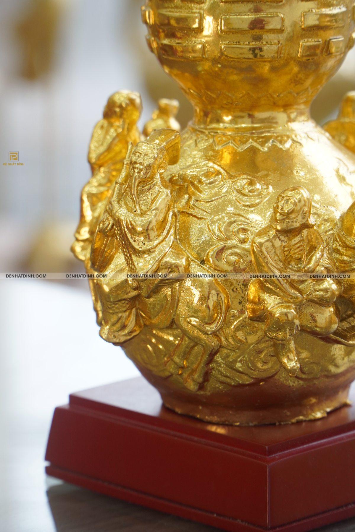 Hồ lô bát tiên dát vàng 24K - Ảnh 4