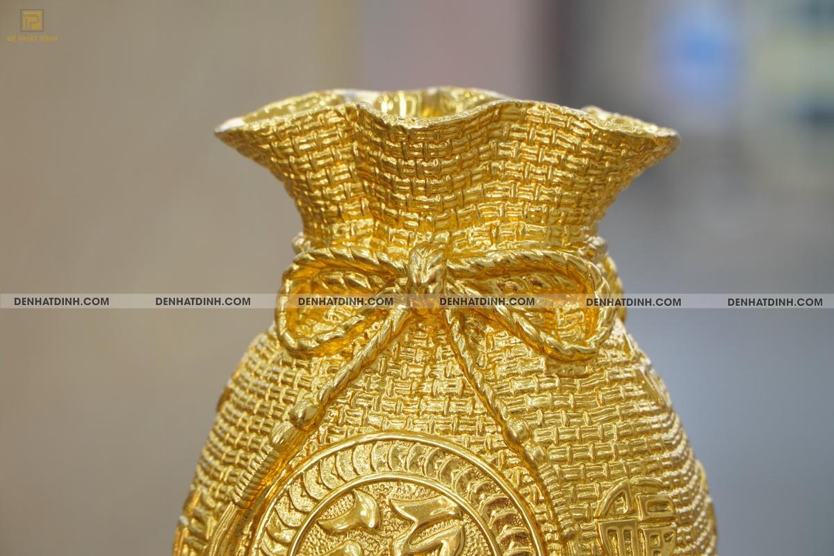 Túi tiền Tài Lộc 20 dát vàng 24K - Ảnh 4