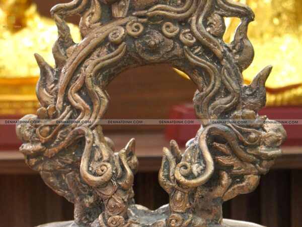 Alternative view of Chuông chùa đồng đỏ nặng 26kg