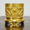 Bát hương bằng đồng 18cm dát vàng 24k