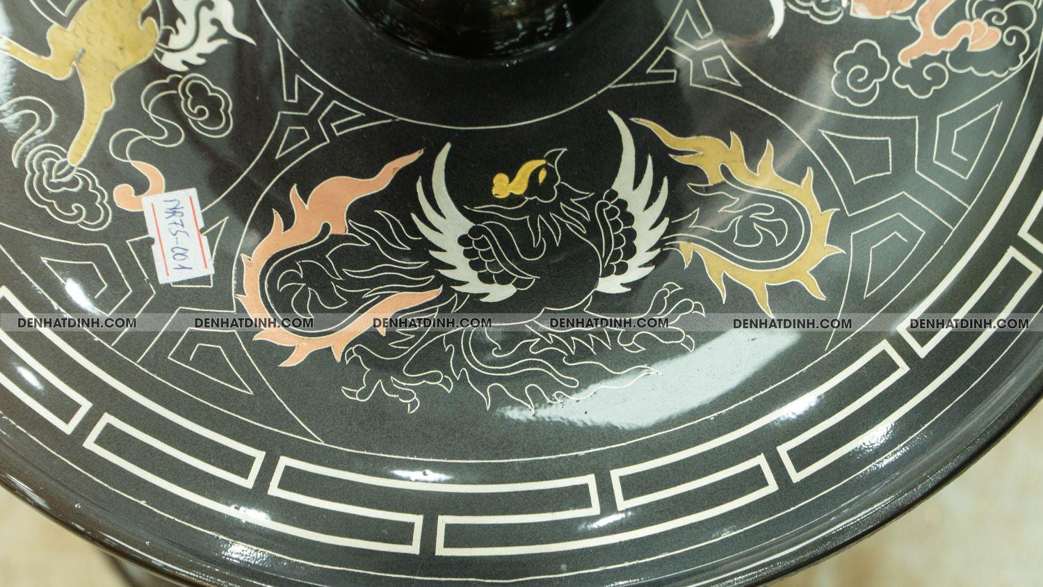 ĐÔI CHÂN NẾN 55 ĐỒNG ĐỎ KHẢM NGŨ SẮC - Ảnh 4