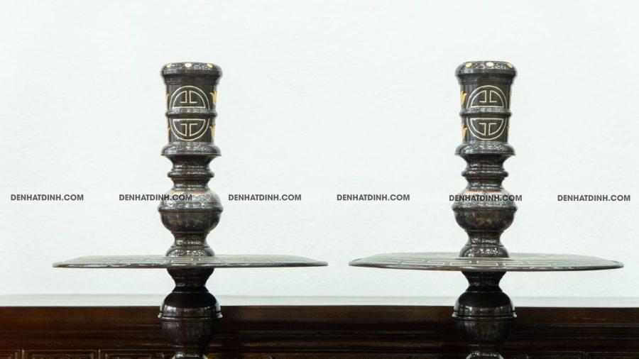 Đôi chân nến 48 khảm tam khí - Hình ảnh 3
