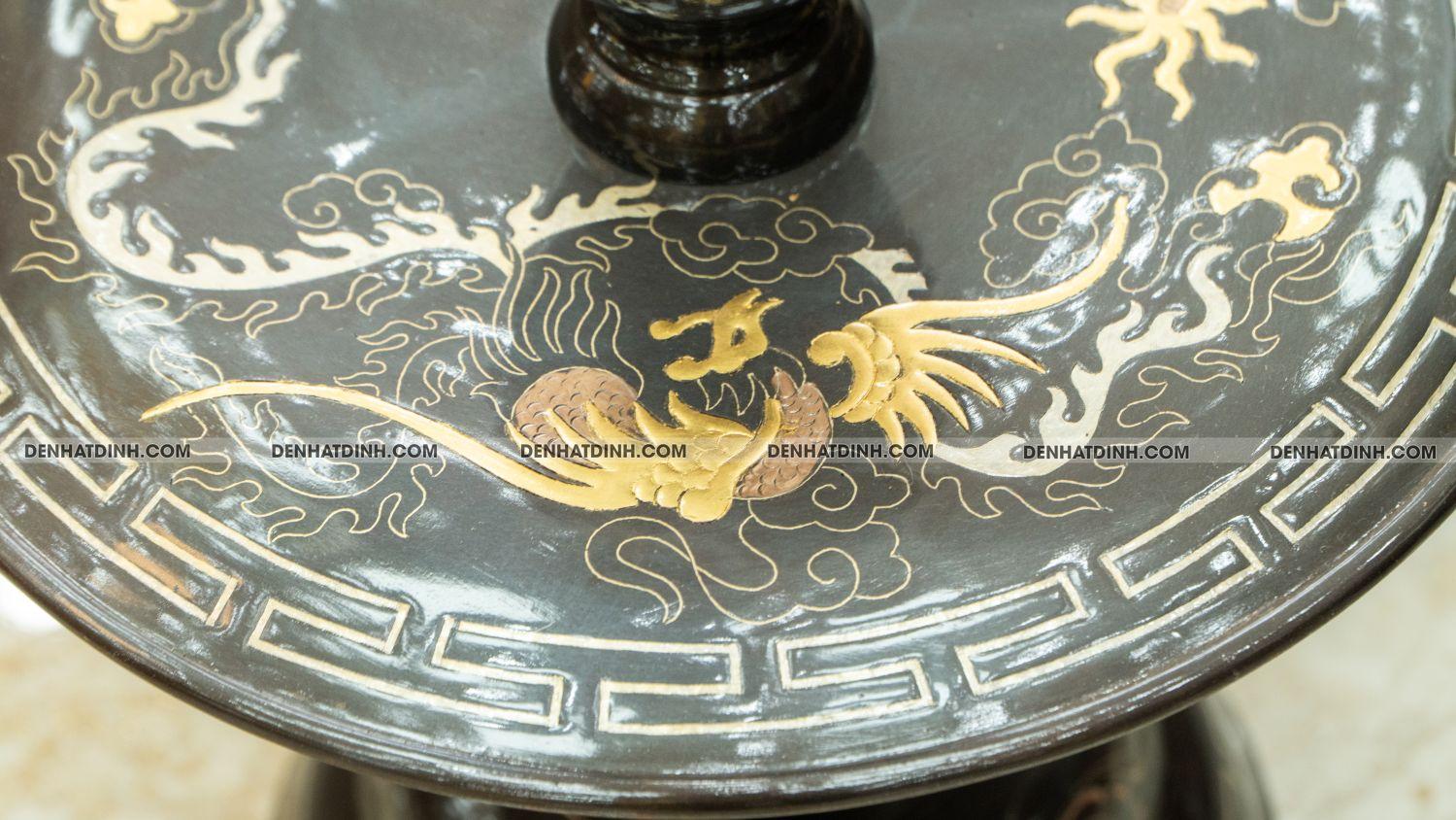 Đôi chân nến 48 khảm tam khí - Ảnh 6