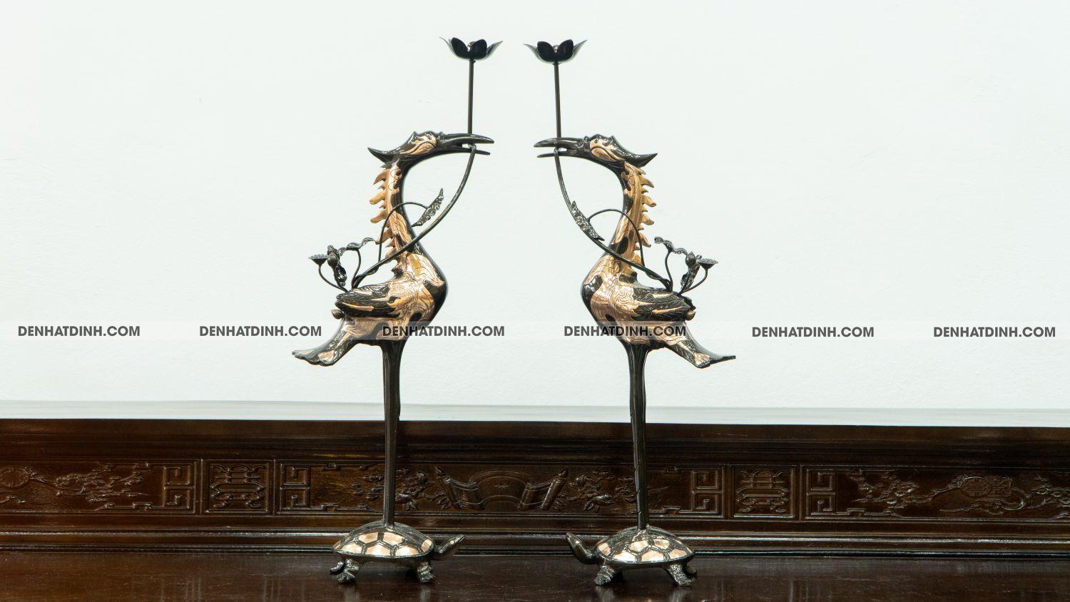 Đôi hạc 65 đồng đỏ cạo