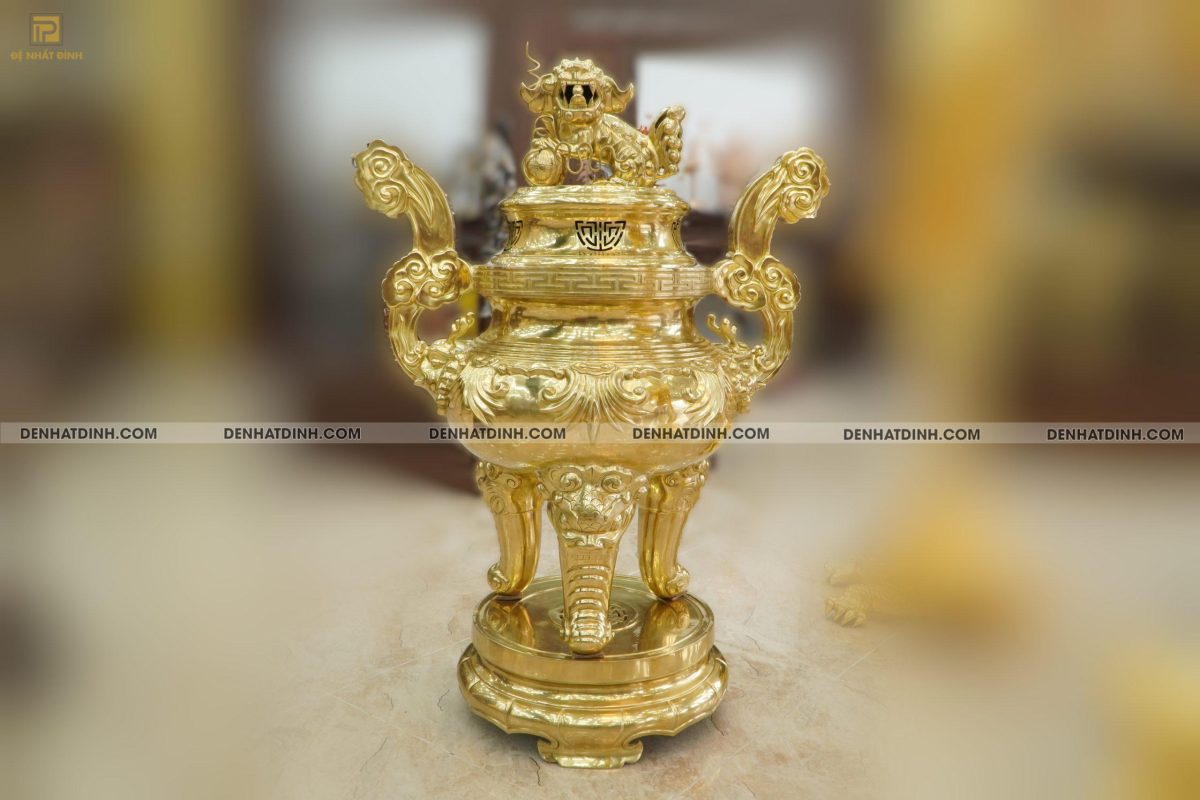 Đỉnh đồng hoa sòi catut cao 1m3 - Ảnh 2