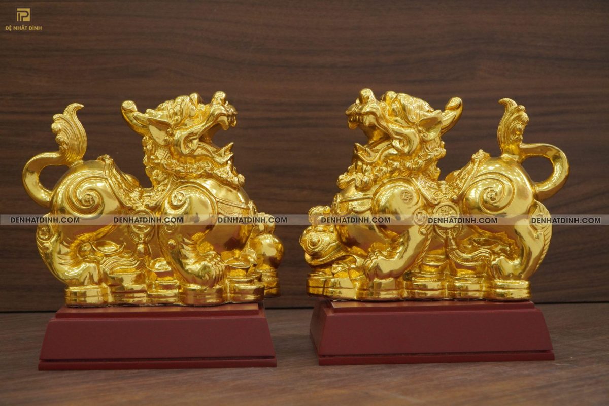 Đôi tỳ hưu chân quỳ dát vàng