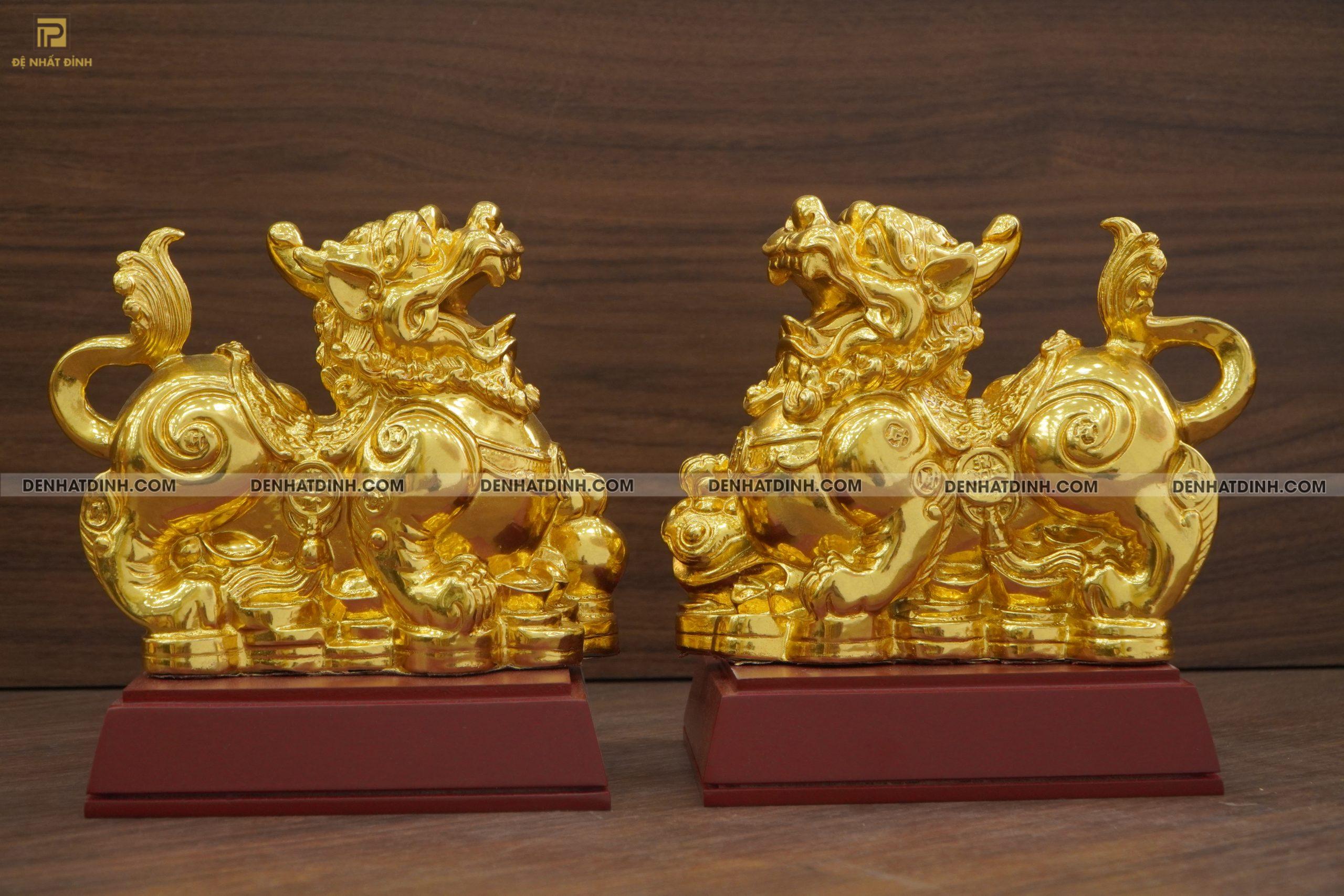 Đôi tỳ hưu chân quỳ dát vàng