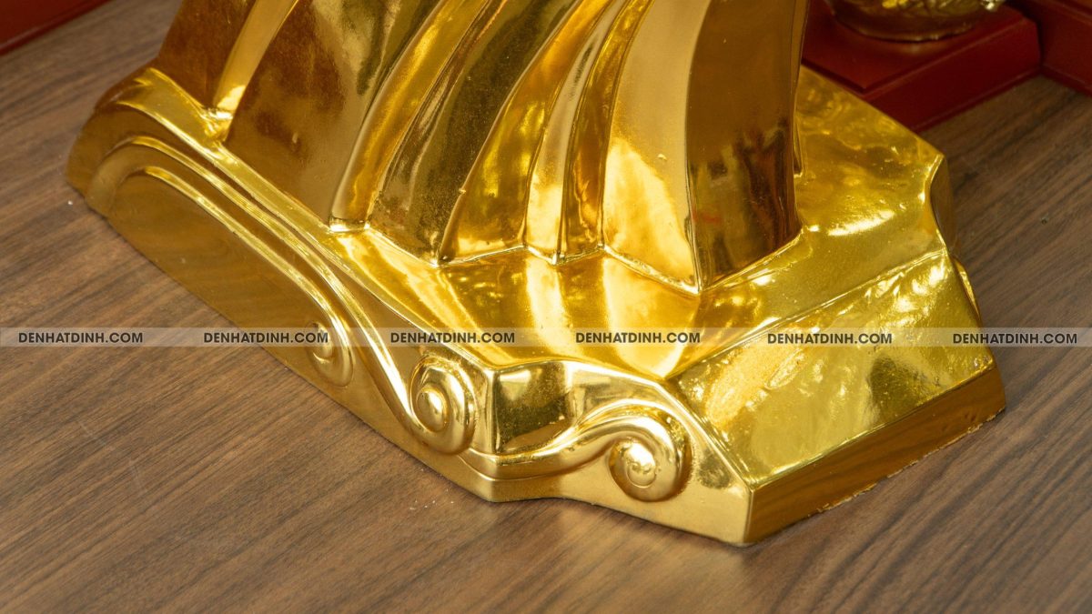 Tượng Thánh Gióng bằng đồng dát vàng - Ảnh 8