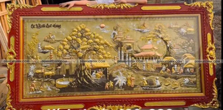 Tranh đồng Hà Nội tại cửa hàng Hiên Lượng