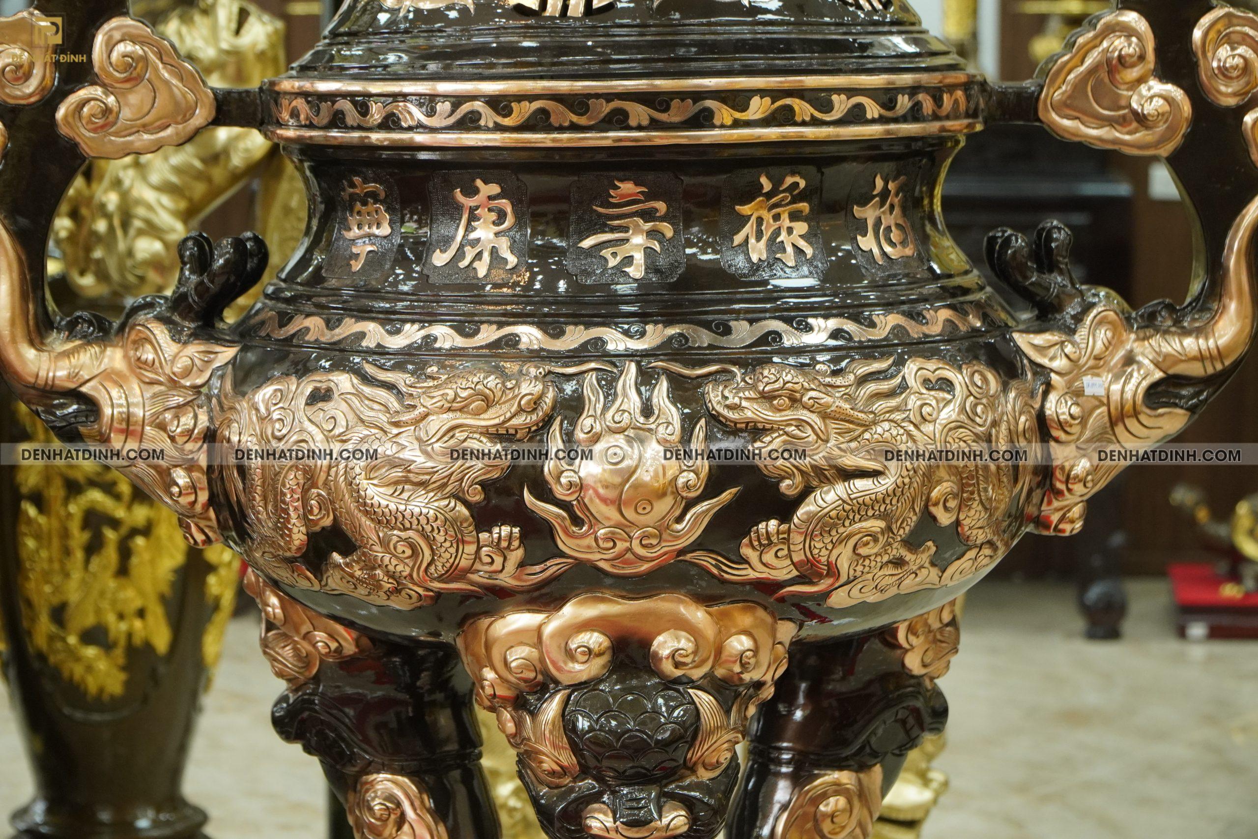 Đỉnh rồng 1m4 đồng đỏ cạo - 001 - Ảnh 4