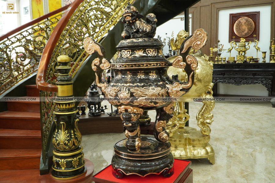 Đỉnh rồng 1m4 đồng đỏ cạo - 001 - Hình ảnh 3